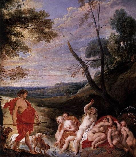 Jacob Jordaens Diana and Actaeon Norge oil painting art